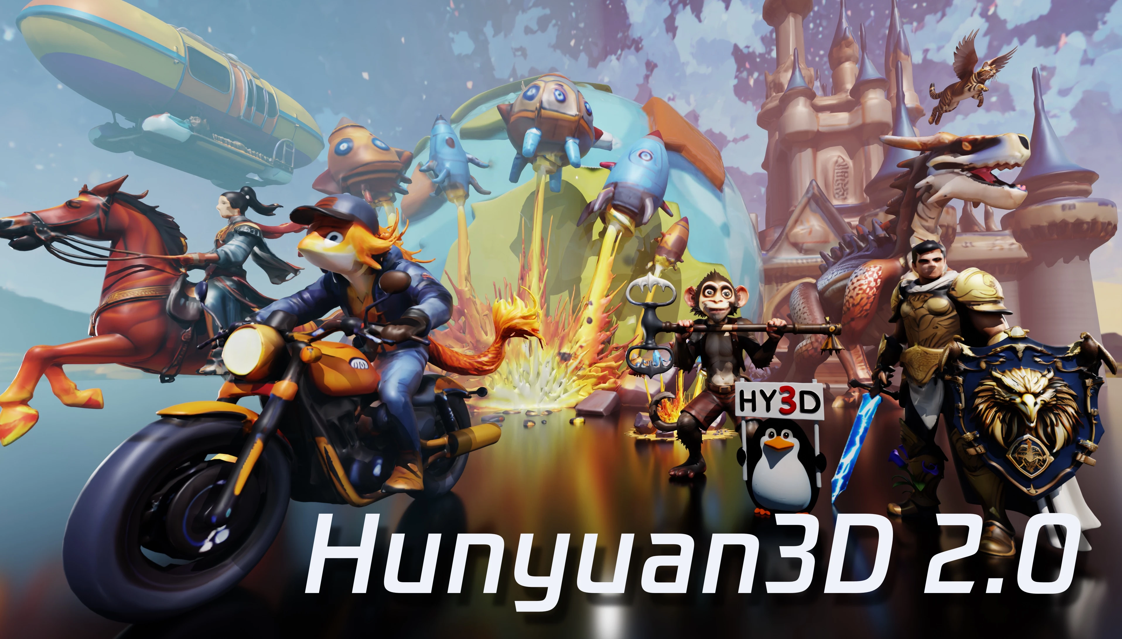 腾讯Hunyuan3D-2推出的5个开源3D模型，各自特点是什么？