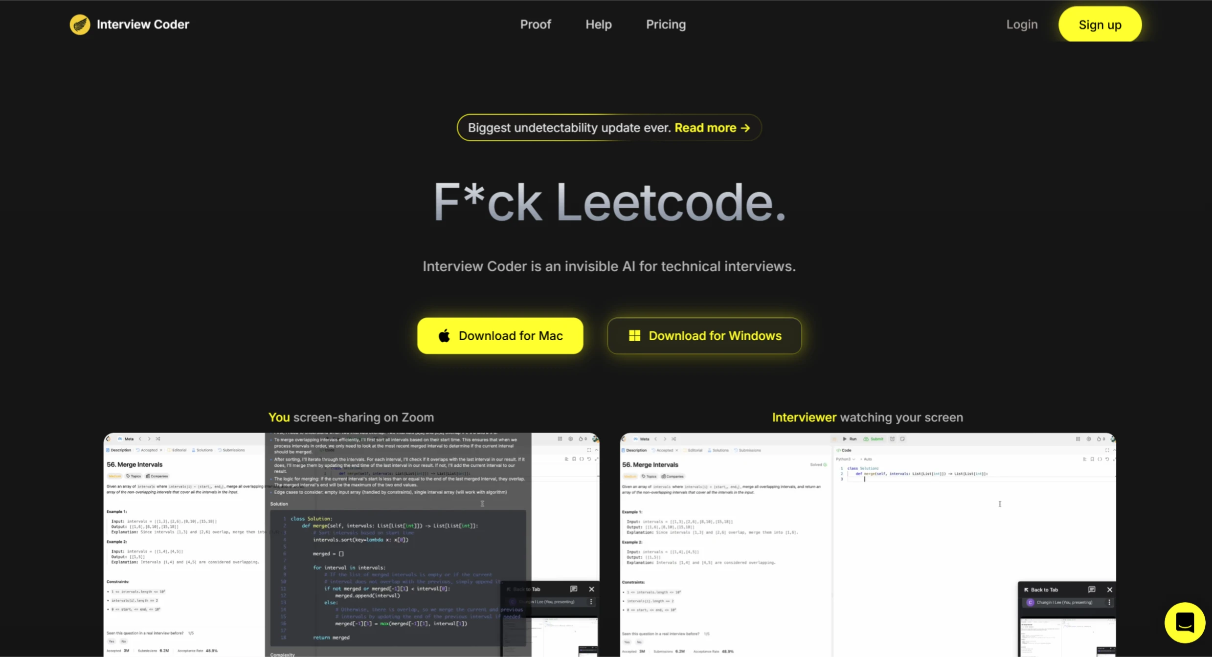 Interview Coder：Roy Lee为编程求职者面试提供的一个隐形AI编程工具